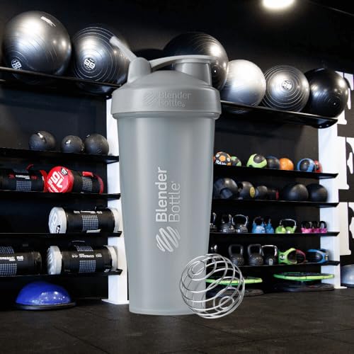 Image of BlenderBottle Classic Shaker Bottle Perfect for Protein Shakes and Pre Workout, 28-Ounce, Pebble Grey