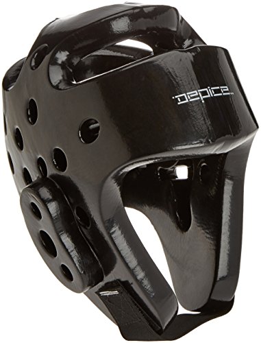 Protection pour la tête noir Depice casque arts martiaux équipement combat adulte