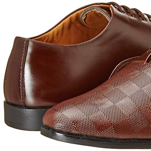 Image of Centrino Mens Formal Shoes|Elegant Lace Up Derby for Business & Casual Wear | Premium Craftsmanship for a Stylish & Sophisticated Look | Cushioned Insole for All-Day Comfort & Support (3401)