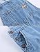 SOLOCOTE GirlVintage Wash Denim Pinafore with Adjustable Straps Jumpsuit Suspender Shortall Bib Pocket 5-14Y