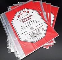 docsmagic.de 50 9-Pocket Pages - 11-Hole - 3-Ring Album Ordnerseiten