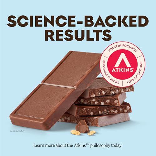 Image of Atkins Endulge, Crunchalicious Bar, 1g Net Carbs, 1g Sugar, Good Source of Fiber, 5 Count (Pack of 8)