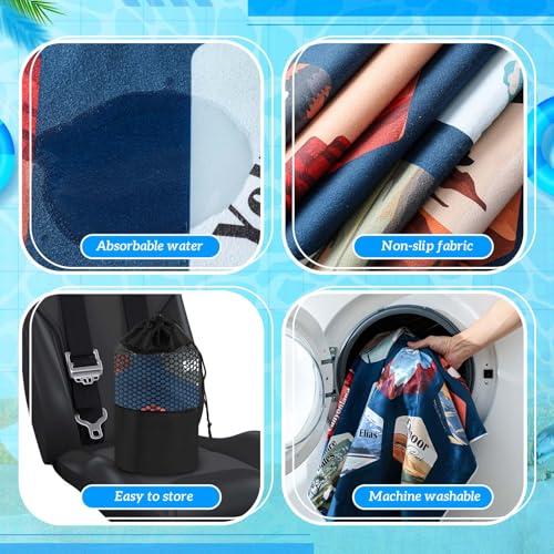 Image of 2 Pack Car Seat Towel Cover with Storage Bag, Multi National Parks 1 | 63 x 32 in Car Towel Seat Cover Non Slip Waterproof, Gym Workout Swimming Running, Machine Washable Sweat Absorbent Protector