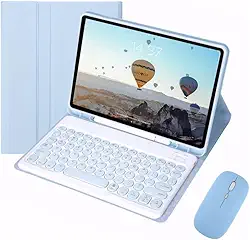 Capa Para iPad 10ª Geração /11ª Geração 10.9pol com Teclado Redondo e Mouse