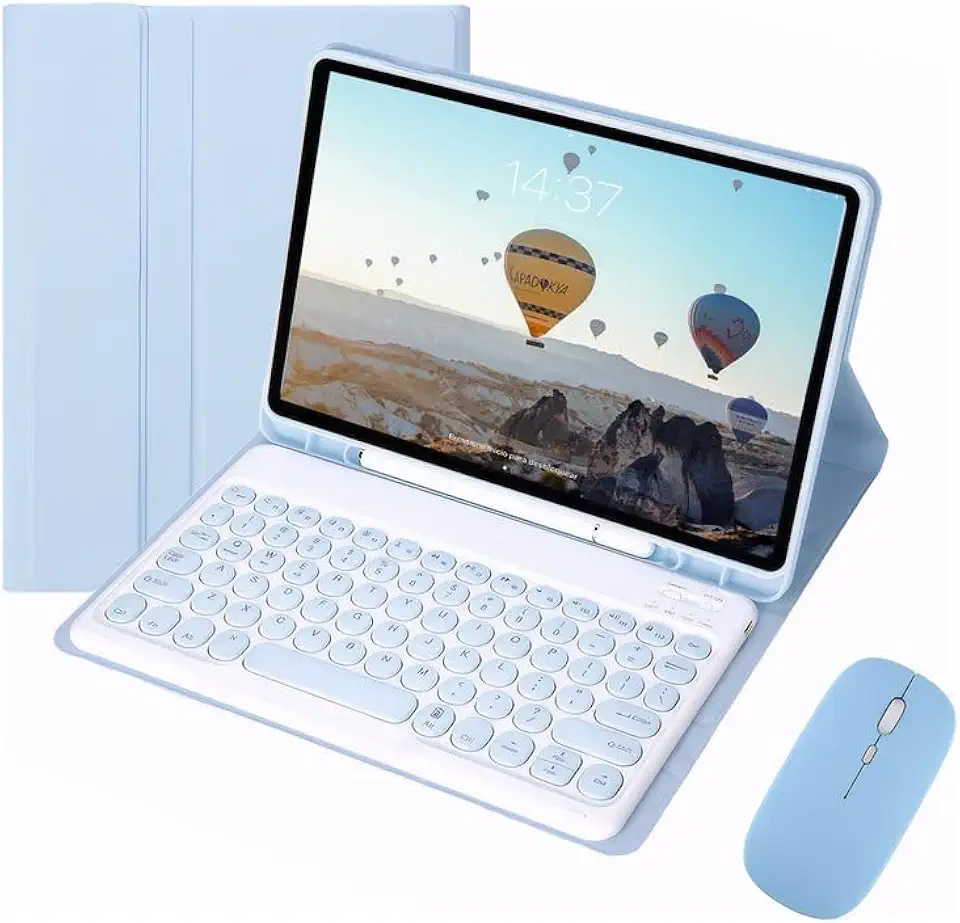 Capa Para iPad 10ª Geração /11ª Geração 10.9pol com Teclado Redondo e Mouse