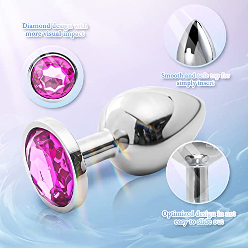 Anal Plug Adult Sex Toy,Jeweled Anal Toys Adult Sex Toys Games Butt Plug,Personal Anal Plug Sex Toy For Adult Women,Men And Couples,Rose Jeweled G Spot Anal Beads Anal Toy #TOP2
