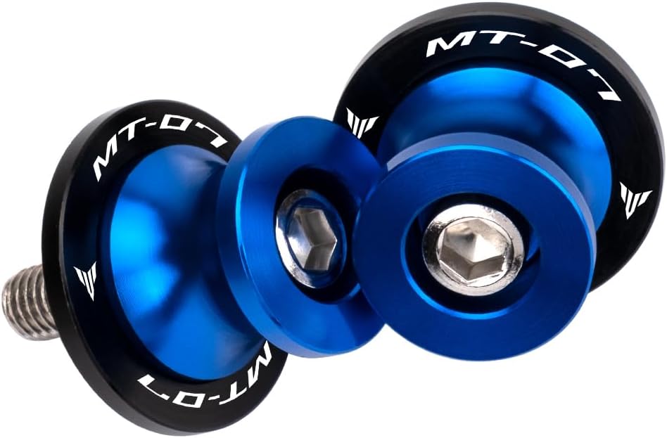 Motorcycle Swingarm Spools M6 For MT-07 2015-2026 (Blue)