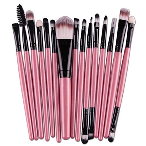 Etuoji 15 PCS Makeup Brushes Set Cosmetic Foundation Eyeshadow Lip Brush Makeup Tool Brush Sets
