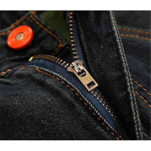 Ripped Jeans for Men Straight Leg Denim Regular Fit Distressed Destroyed Pants Jeans with Hole3