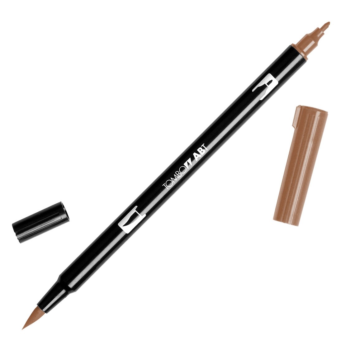 Tombow 56615 Dual Brush Pen Art Markers, Saddle Brown 977, 6-Pack