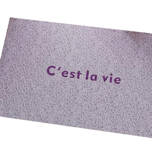 Nonslip Loop Fiber Entrance Mats PVC Materials Sturdy Construction for Family House Floor Mats�C