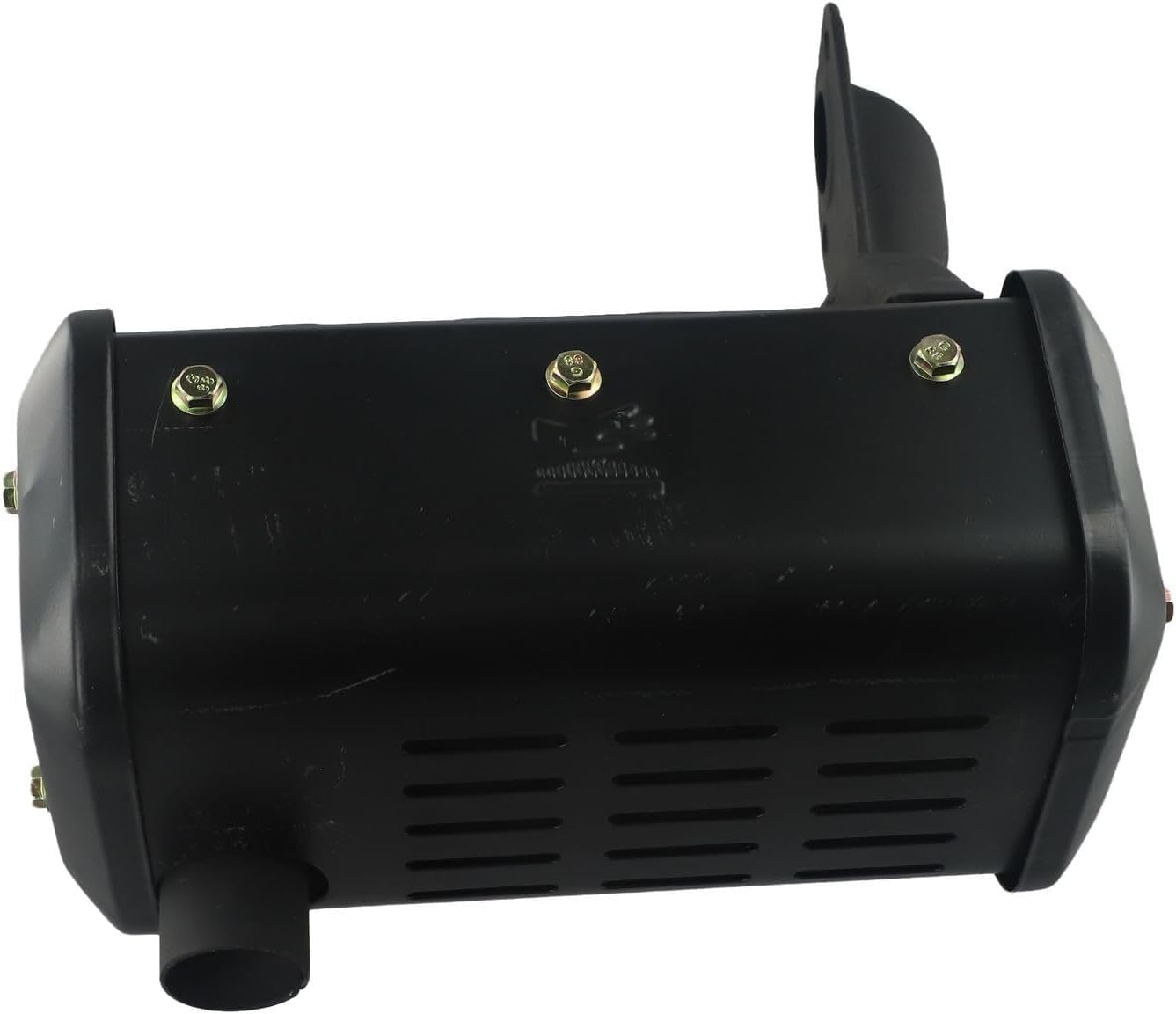Reemplazo del silenciador del generador for motores diésel 170F 173F 178F 186F 188F 192F, silenciador de escape de aleación de aluminio for enfriar el generador de timón diésel, negro(186F/188F)
