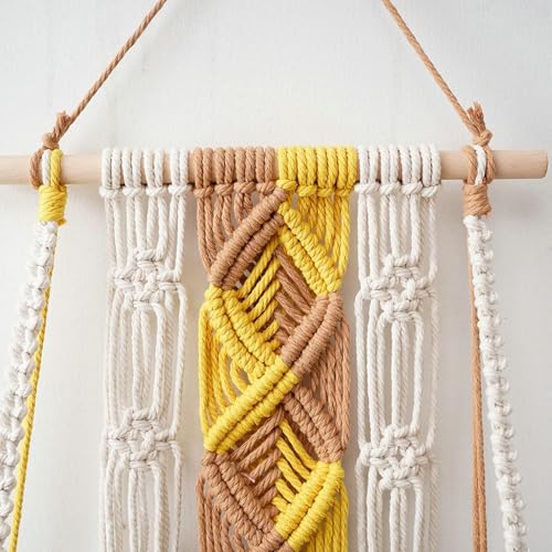 Suspension murale KnSam en macramé bohème pour habiller un mur vide - 5