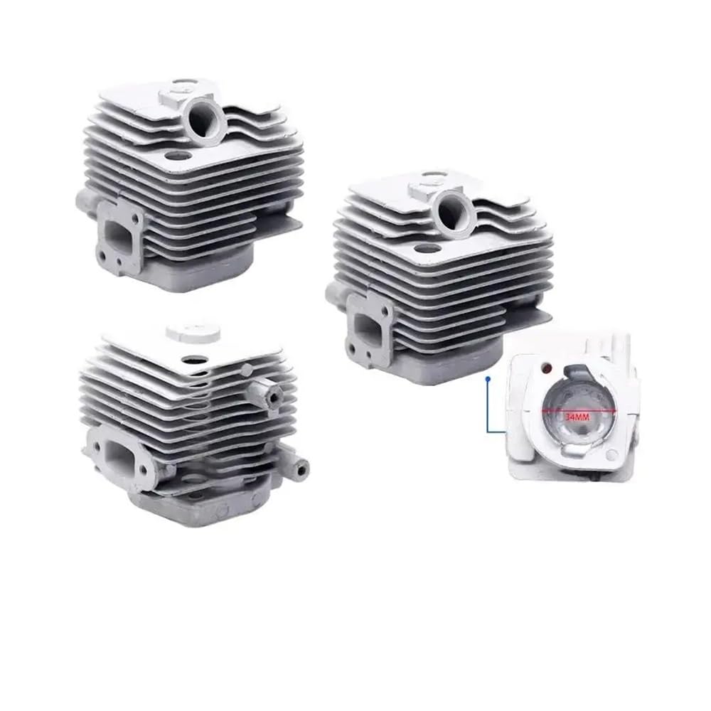Cilindro y pistón completos de 34 mm for soplador cortacésped GB260, EB260, 1E34FB, 34FB y 260A