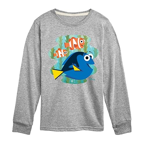 Disney Finding Dory - Dory, Nemo, & Marlin - Toddler & Youth Long Sleeve Graphic T-Shirt