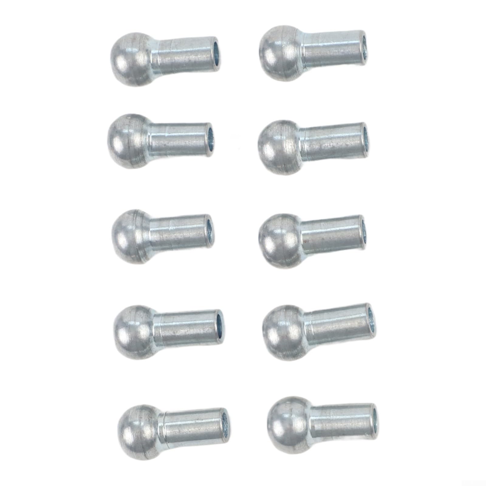 Terminales de bola de cable de repuesto para máquinas de polea de gimnasio de fitness, 10 piezas de junta de puerto de alambre de tapón de metal (11 x 4,5 x 19,5 mm)