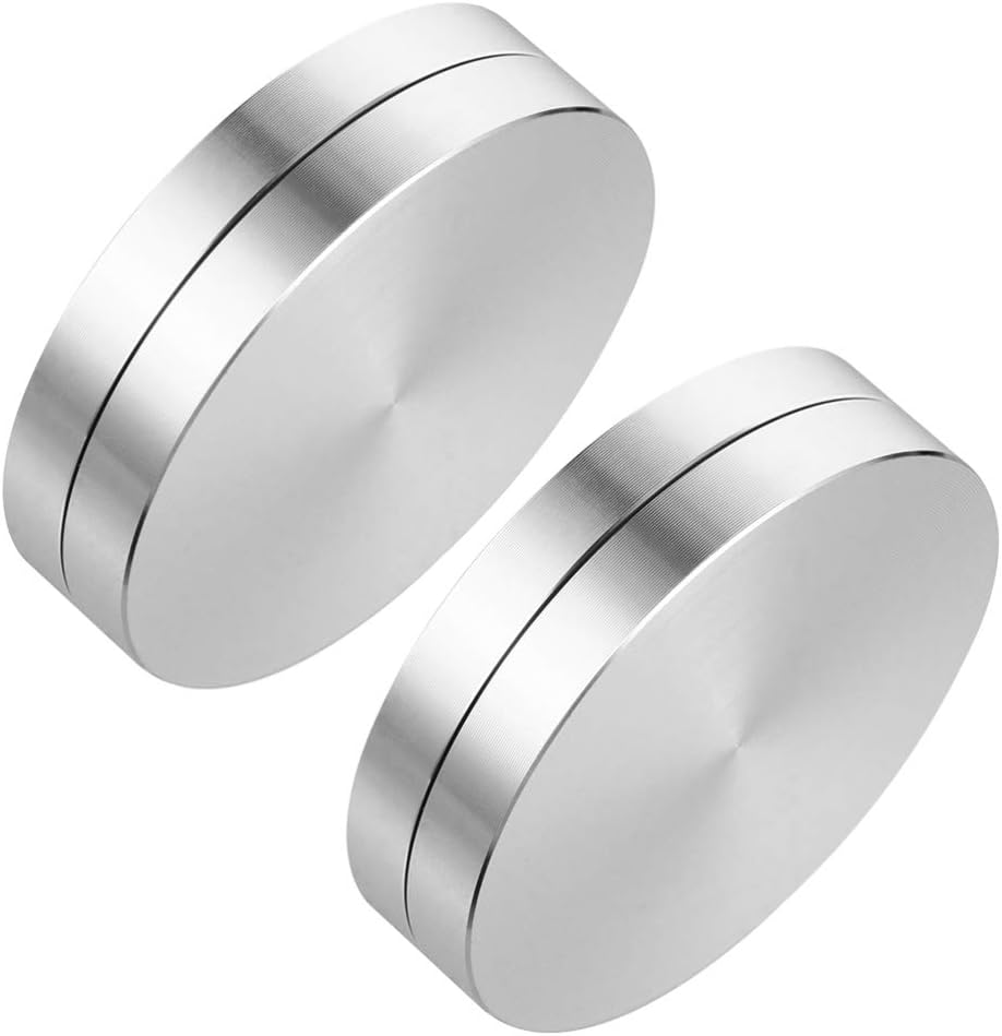 2pcs Aluminum Alloy Rotating Tray Base for Cake Table Turntables