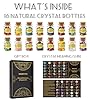 SigMntun Healing Crystals in Jars 16 PCS, Christmas Gift for Women, Polished Crystal Chips, Trinkets and Gem Stones Set for Witchcraft Supplies, Mini Gemstones, Beginner Crystal Kit #1