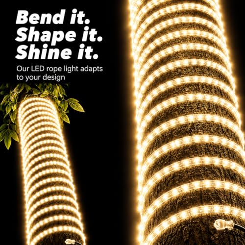 Image of COXO 1 Meters LED Rope Light for Decoration - Waterproof Warm White SMD Cove Light for Ceiling, Home Decor, LED Pipe Light for Diwali, Festival, Indoor, Outdoor Use (Warm White, 1 Meter)