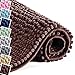 PERSIANO Tappeto Bagno Antiscivolo Morbido Assorbente Tappetino Doccia Antiscivolo Antimuffa Ciniglia Moderno Tappeto Lavabile In Lavatrice E Asciugatrice Spesso (Caffè Arabica, 40x60 cm)