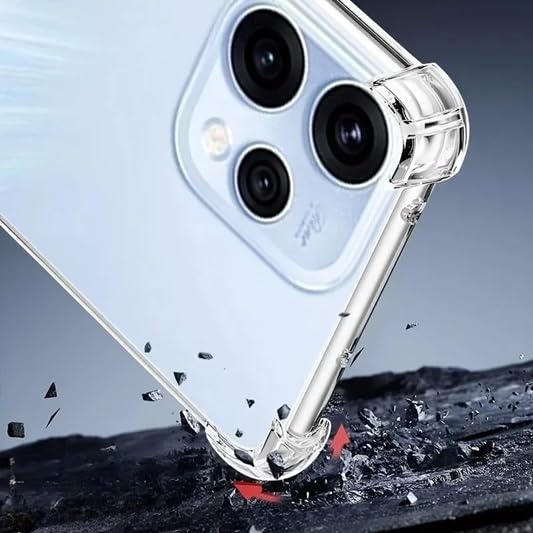 Image of REALCASE Silicone Oppo Reno 15 5G Back Cover Case, Scratch Resistant Protective Crystal Clear Transparent Shock Proof Bumper Back Cover Case for Oppo Reno 15 5G