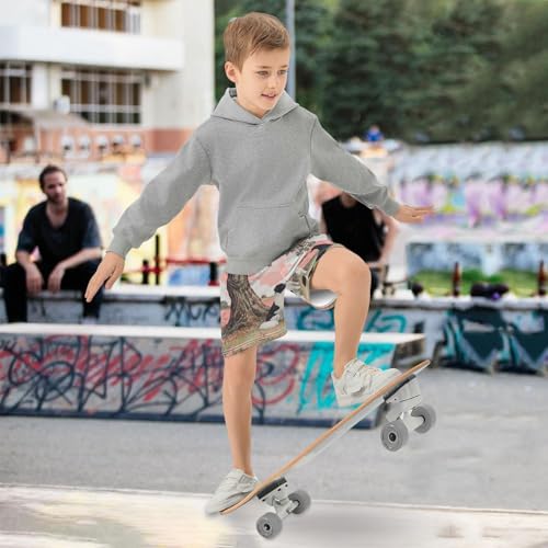 DOMIKING Collie Tree Pink Kids Shorts Pull-on Boys Shorts with Elastic Waist Casual Athletic Pants for Playwear Summer4