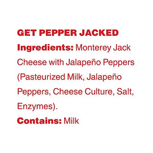 Moon Cheese, Get Pepper Jacked, 100% Pepper Jack cheese, crunchy Low-carb 1 oz, Keto-Friendly, high protein snack alternative to protein bars, cookies, and shakes (Pack of 12)
