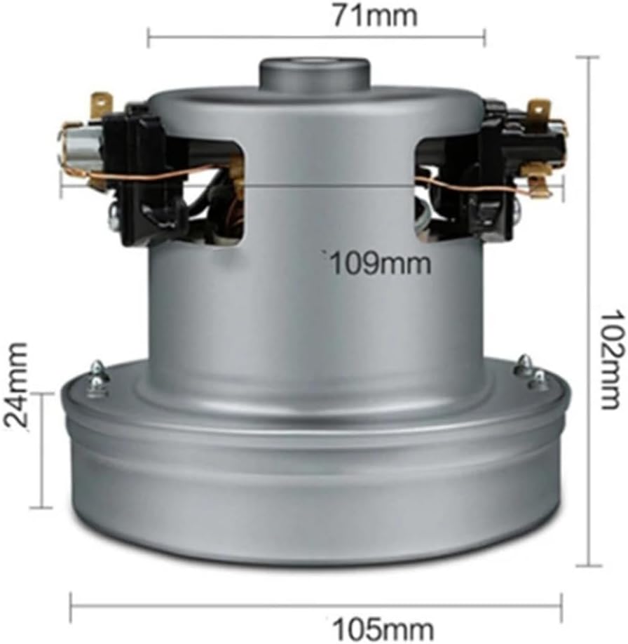 1200W Universal Vacuum Cleaner Motor Large Power 105mm Diameter Vacuum Cleaner Accessory Parts Replacement Kit