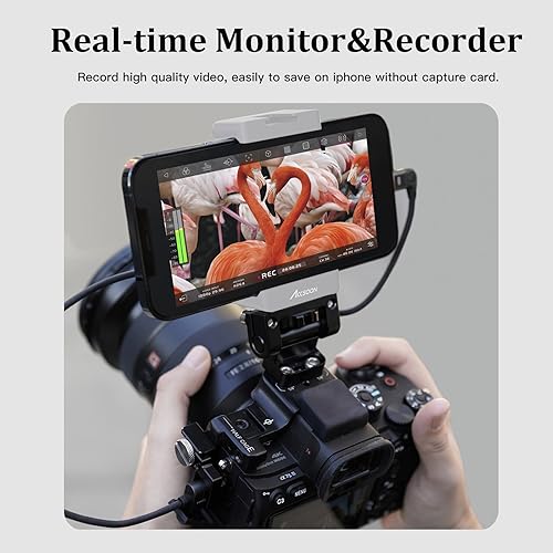 Image of Accsoon SeeMo HDMI Video Transmission System for i-Phone iPad 4K30 fps /1080 60fps Turn iOS into Camera Field Monitor for Video Monitoring /Recording /Reviewing /Sharing /Professional Video Production