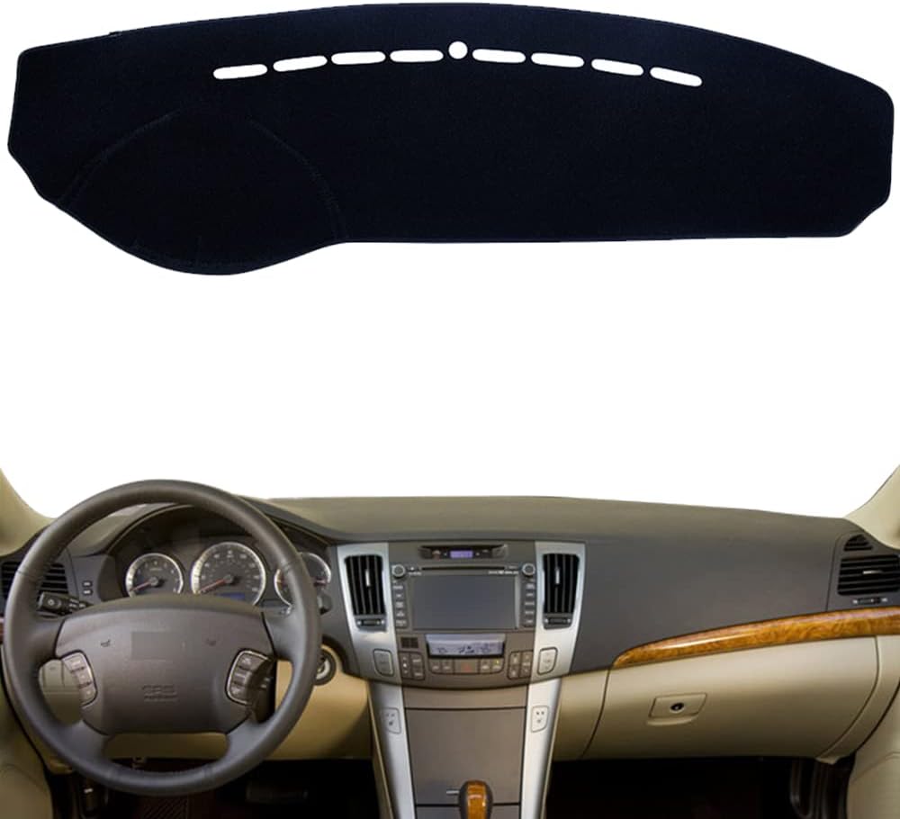 Flannel Dashboard Dash Cover Nonslip Car Dash Board Mat Compatible with Hyundai Sonata 2005-2009 NF