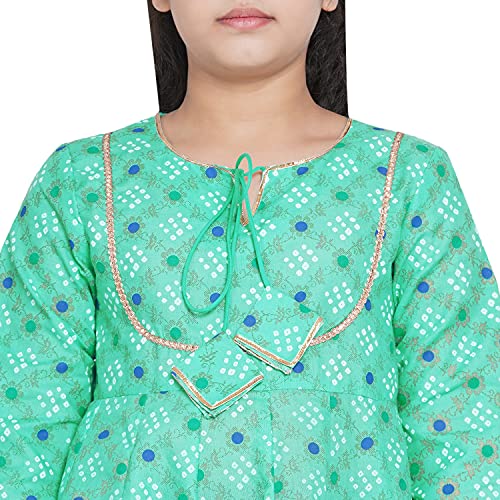 Image of Bitiya By Bhama Girl's Cotton Blend Kurta & Palazzo