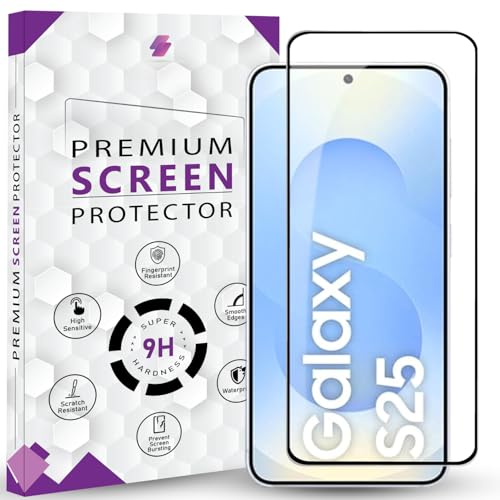 Image of Premium Tempered Glass Screen Protector Guard For Samsung S25 (6.2 Inch, Pack of 1) | Edge to Edge Coverage With Easy to installation kit