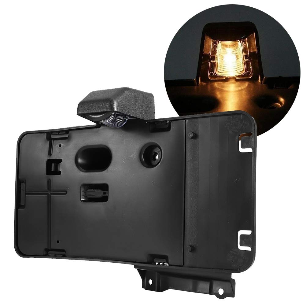 Placa de matrícula, soporte de matrícula, montaje de luz de matrícula, piezas de coche para Jeep Wrangler JK 2007-2016