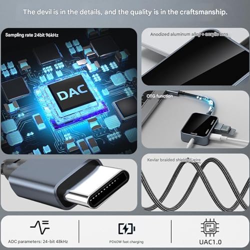 Conector USB C múltiple que soluciona la falta de puertos con carga de 60W y audio 3.5 mm 3