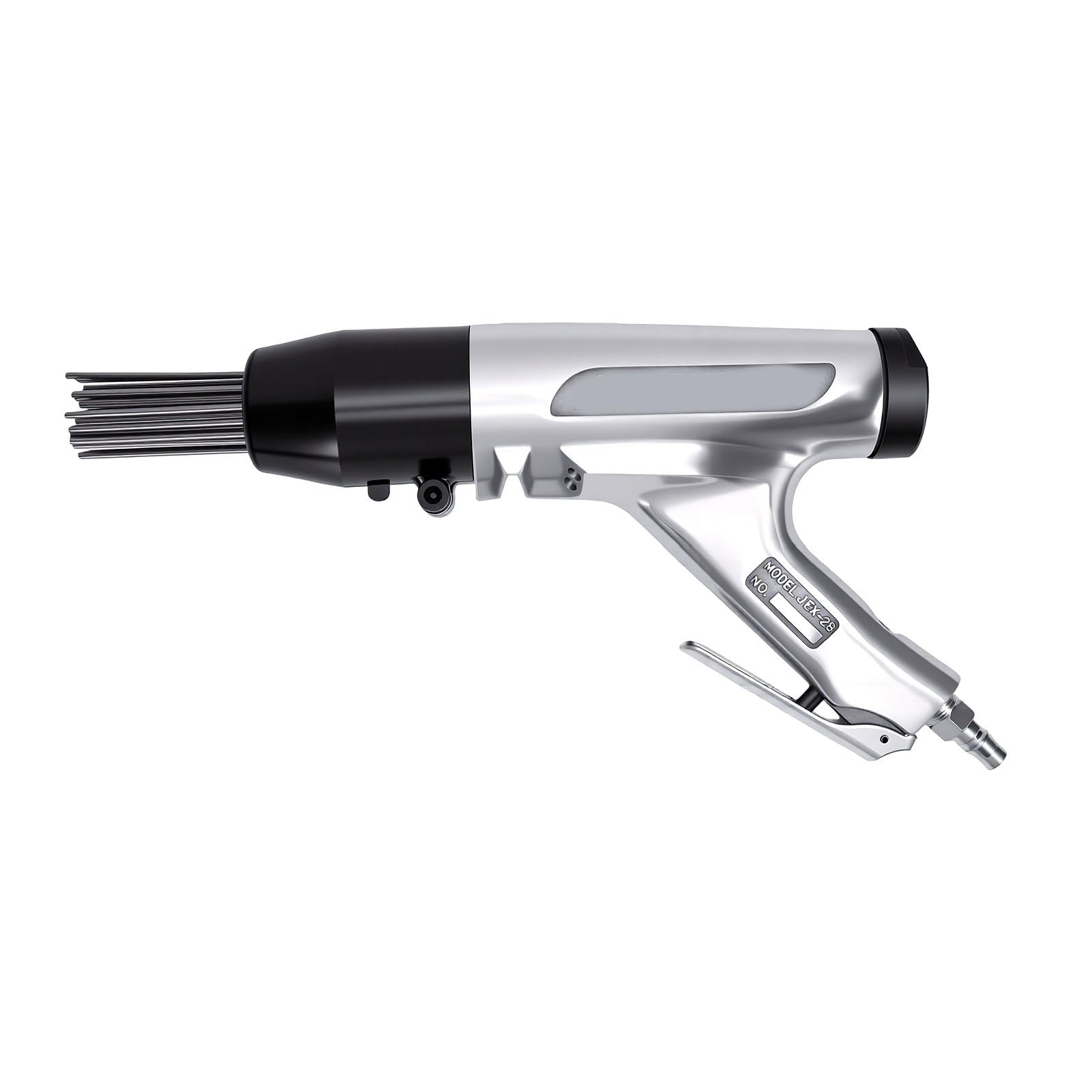 Tbest Desincrustador Neumático de Agujas, Removedor Neumático de Pintura y Escoria de Soldadura, 4500 BPM de Aleación de Aluminio con Empuñadura Tipo Pistola para Puentes de Acero,