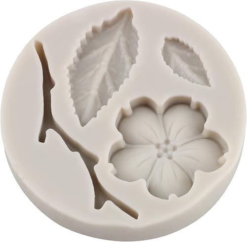 Miniatura 5 de RFGHAC Moldes de silicona para decoración de pasteles, decoración de cupcakes, pasta de caramelo de chocolate, pasta de goma de mascar, juego de 6