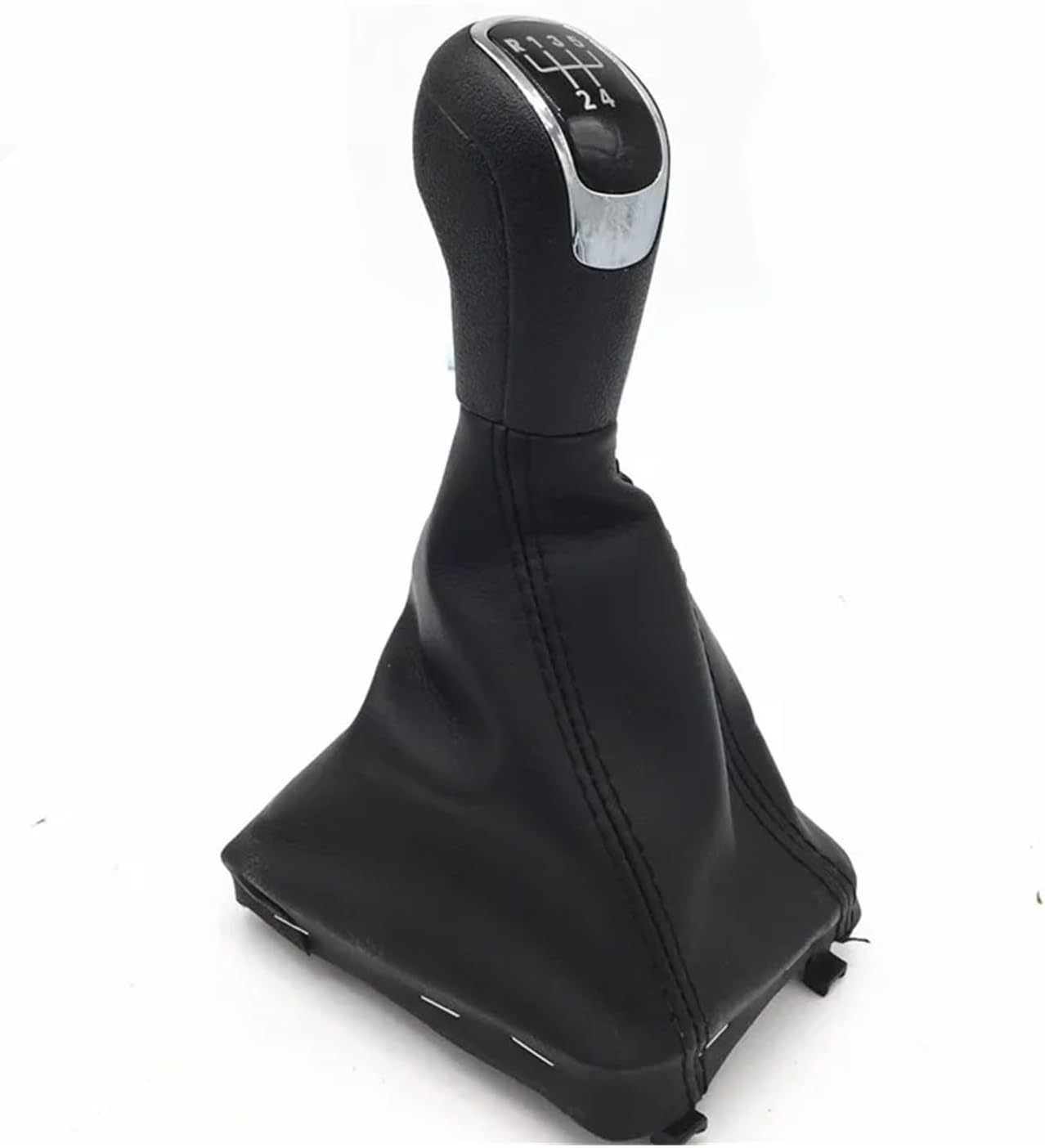 Car Gear Shift Knob Lever Shifter Gaiter Boot Cover Case 5/6 Speed Styling Compatible for Skoda Superb 3T MKII 2008 2009 2010 2011 2012(Case Only)