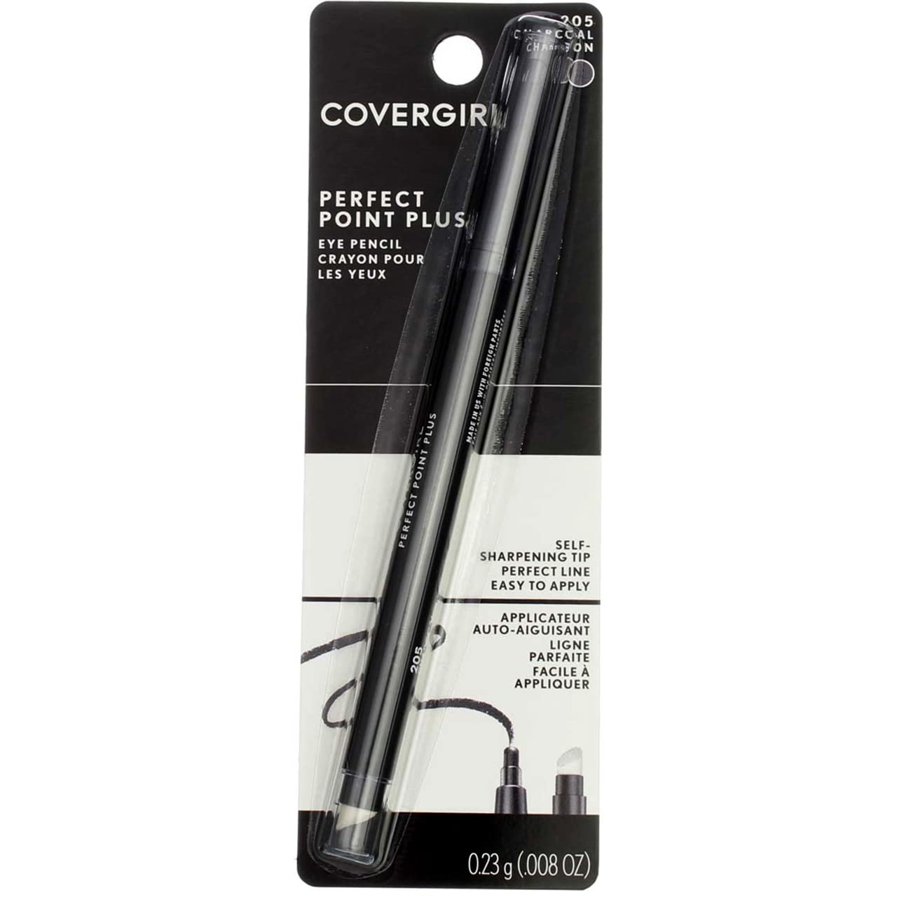 CoverGirlEyeliner Charcoal Self Sharpening Pencil (Pack of 3)