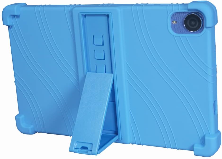 Compatible with Case for TECLAST P80T Tablet 8 Inch Tablet, Full Coverage Ultra Slim Adjustable Stand Silicone Shockproof Lightweight Protective Cover Case (Dark Blue)