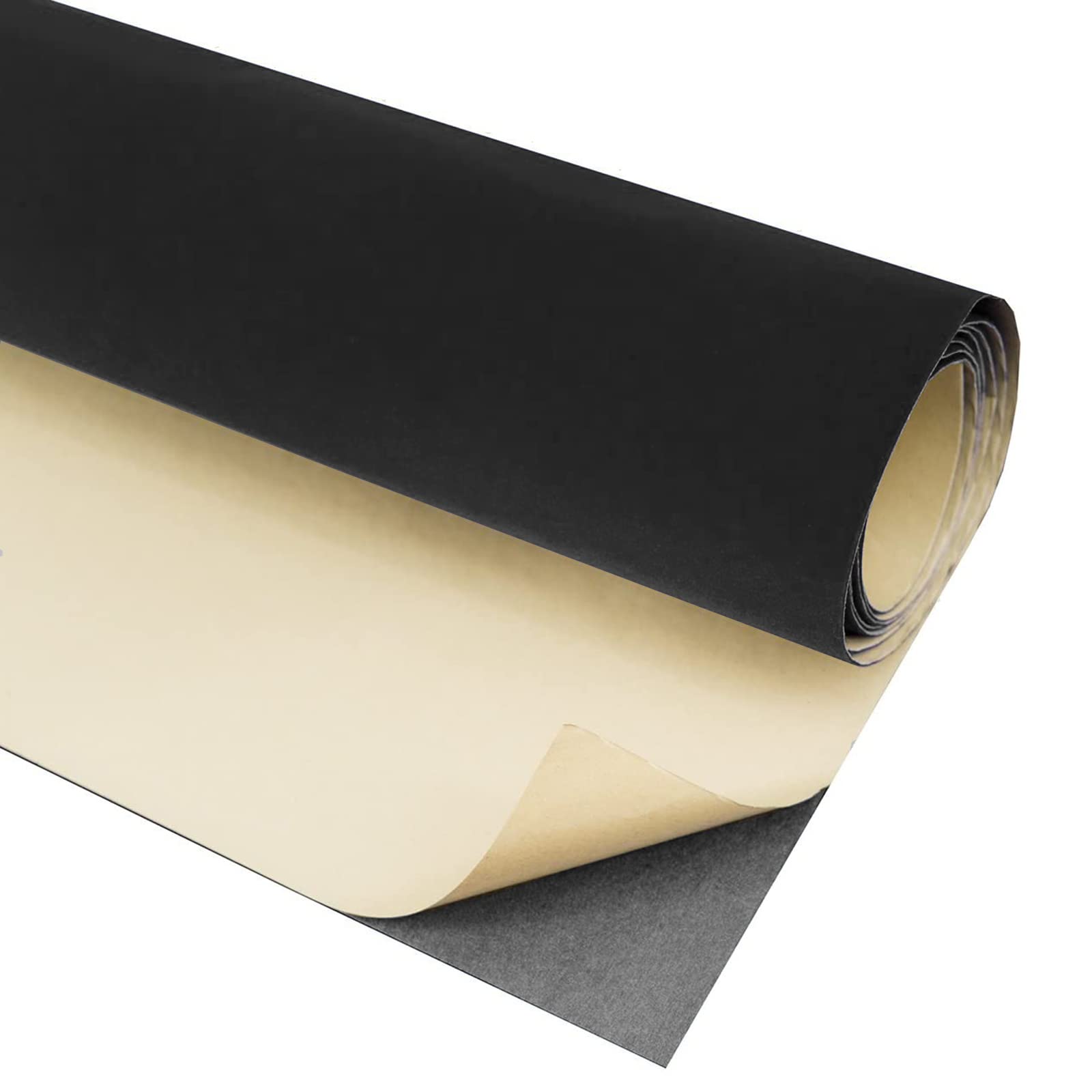 HellooColor 17 Inches x 118 Inches Self-Adhesive Velvet Fabric Flocked Fabric,The Velvet Fabric Roll for Drawer Liner,Jewelry Box Decoration(Black)