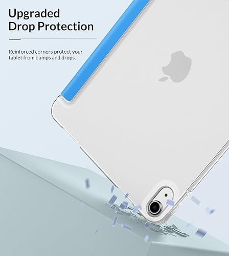 Miniatura 5 de MoKo Case Fit - Funda para iPad Air de 54 generación de 10.9 pulgadas 20222020, funda delgada de triple pliegue con parte trasera suave esmerilada,