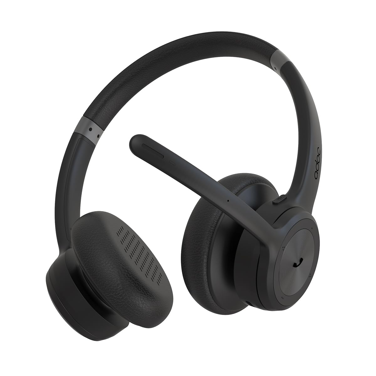 ADOC BT02 PRO Auriculares Bluetooth Biaurales con Micrófono Giro 270 Grados, Cancelación de Ruido, 45h de autonomía, Diadema Ajustable, Tecla multifunción, Compatible con Smartphones, Ordenadores, etc