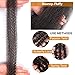 8 Inch Springy Afro Twist Hair 3 Packs Spring Twist Hair Natural Black For Mini Twist Hair Soft Locs Marley Twist Braiding Hair Synthetic Extensions Marley Hair(8 Inch,3Pack,2#)