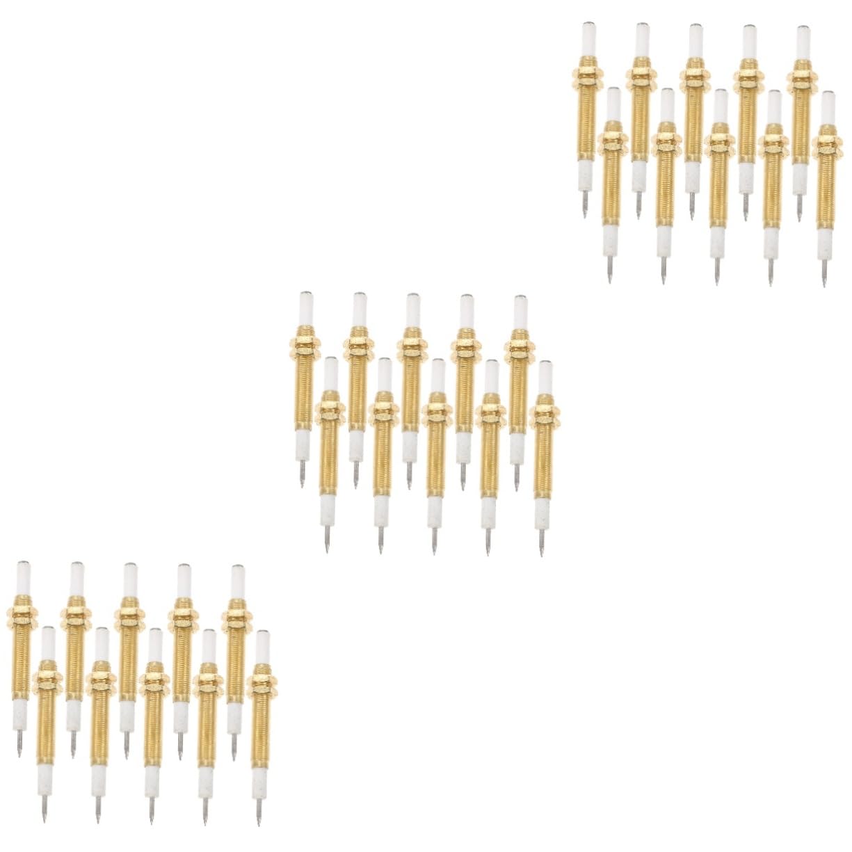 ibasenice 3sets Sensor Igniter Needle for Gas Stove Grill Spark Ignition Replacement Easy Installation 10pcs*3