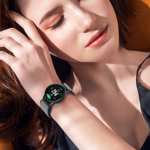 5 Pack Stretchy Nylon Watch Bands Compatible With Samsung Galaxy Watch Active 2 Bands 40Mm 44Mm/Active 40Mm/Galaxy Watch 3 41Mm/Galaxy Watch 42Mm/Gear S2/Galaxy Watch 4/Galaxy Watch 5 Fabric 20Mm Wristband Wh #TOP4