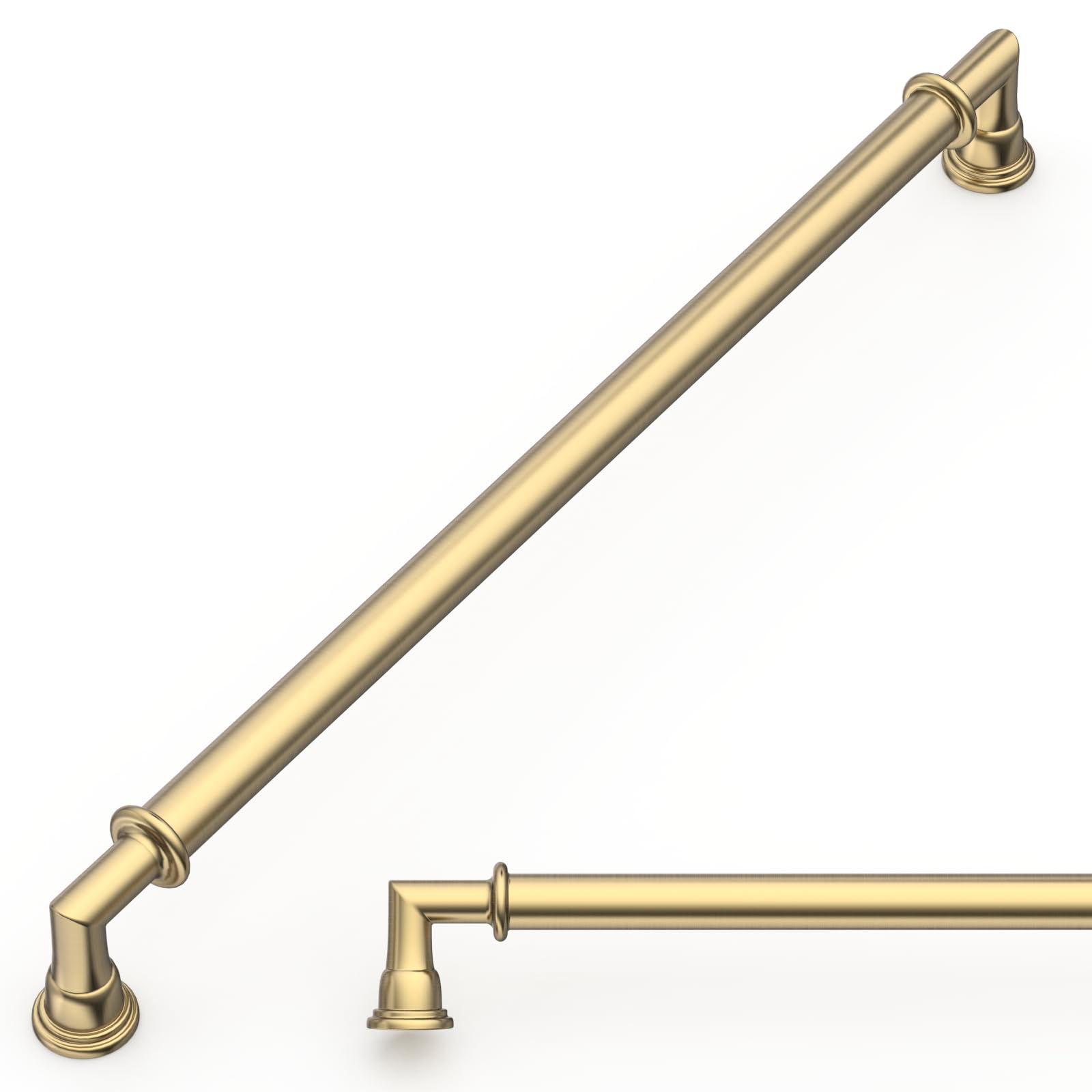 Amerdeco 10 Pack Champagne Bronze Cabinet Pulls 10 Inch 254mm Zinc Alloy