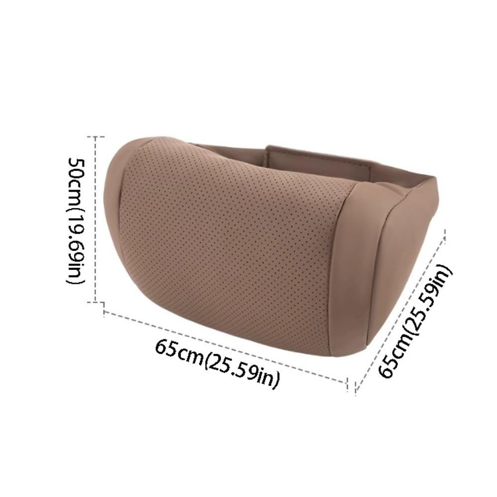 Cuscino di supporto ergonomico per auto, cuscino poggiatesta regolabile, morbido materiale traspirante, riduce l'affaticamento del collo per guidatori e passeggeri, comodo accessorio da viaggio