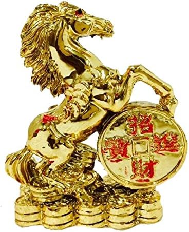 FENG Shui Golden Horse for Victory, Fame and Luck (Small)