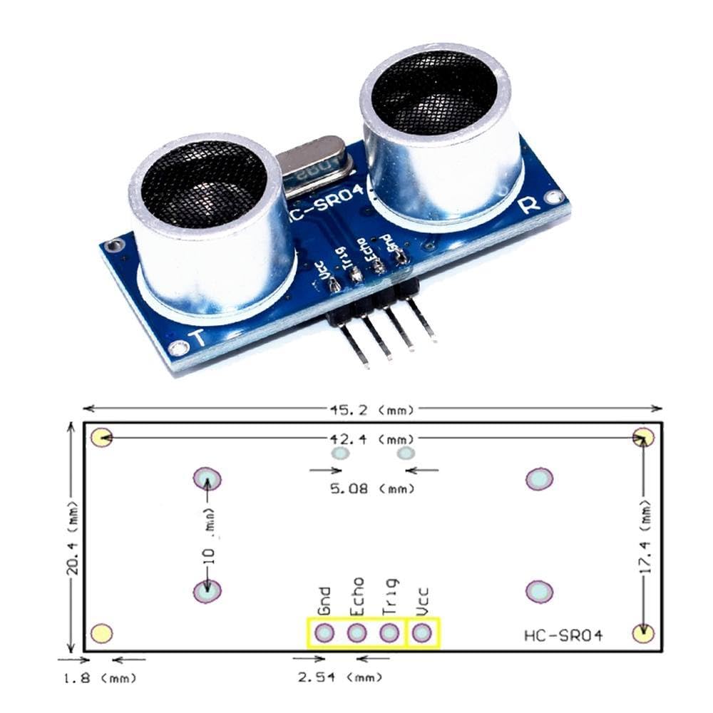 100Pcs HCSR04 al mondo Ultrasuoni Onda Detector Ranging Modulo HC SR04 HCSR04 Sensore Distanza