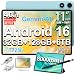 TECLAST P50 Android 16 Tablet 11 Zoll 90Hz Display, 4G LTE Dual SIM, 32GB RAM+128GB ROM(6TB TF), 8000mAh Akku, T7250 Octa Core Gemini AI, 5G WLAN/Widevine L1/13MP/GPS/OTG, 2026 Tablets mit Stift+Hülle